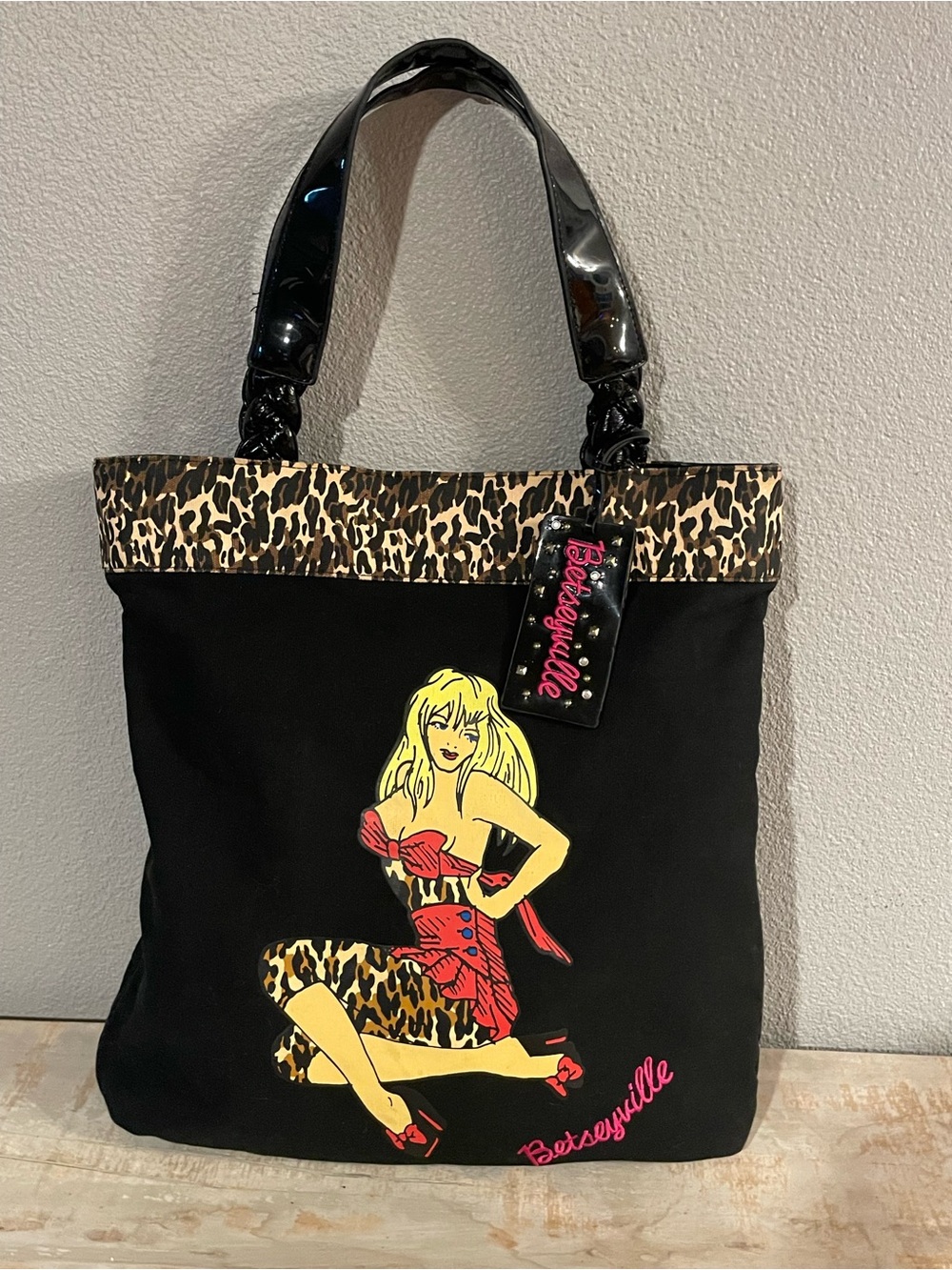 Betseyville “Pin It Up” Leopard Tote